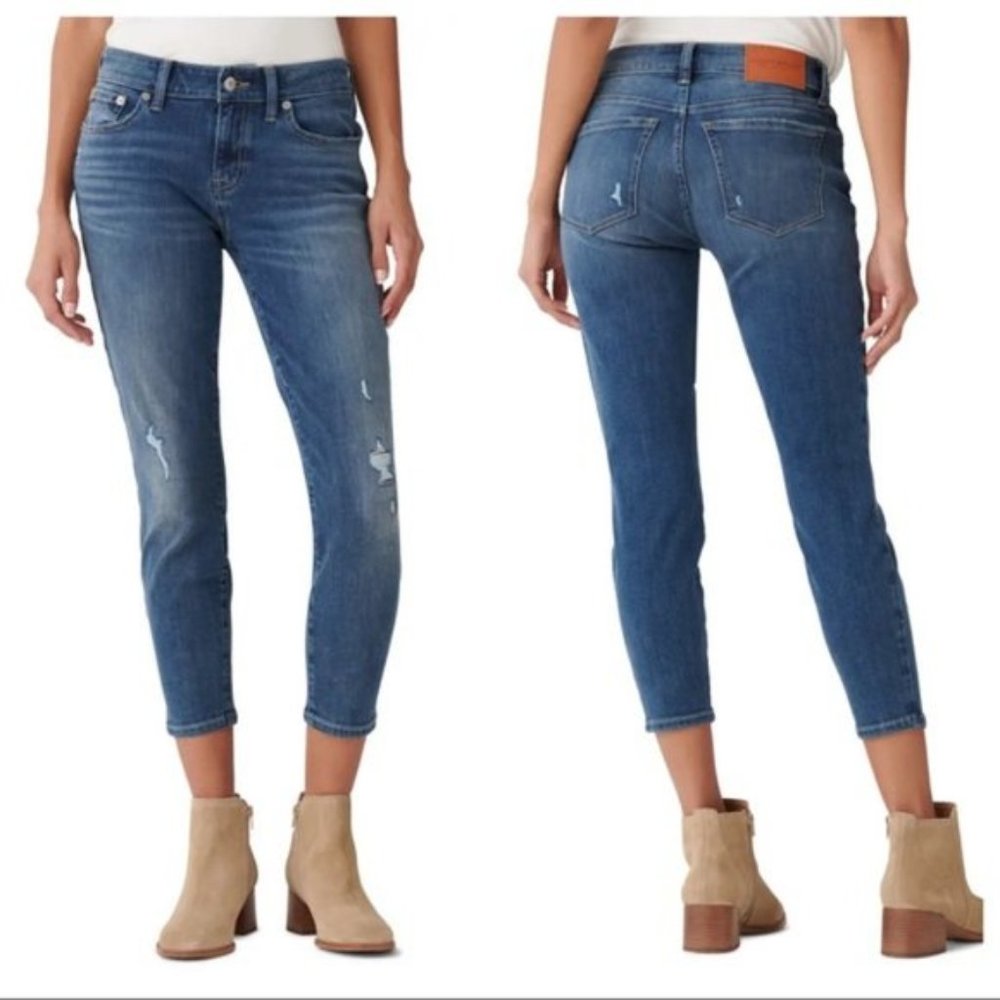 LUCKY BRAND LOLITA CROP BLUE JEANS STRETCH